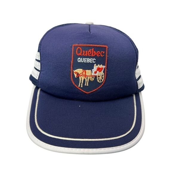 Vintage Québec Snapback Mesh Trucker Hat - Picture 4 of 15